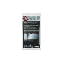 Glass Silver Mirror Filter Plate, Silver/8, 2 in x 4.25 in, Glass