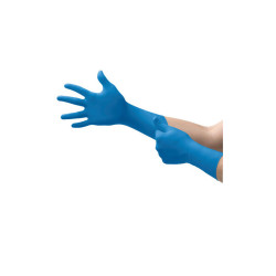 SafeGrip SG-375 Examination Gloves, Medium, Natural Rubber Latex, Blue