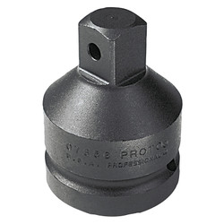 Impact Socket Adapter, 3/4 in Female Dr, 1 in Male Dr, 2-1/2 in L, Pin Lock