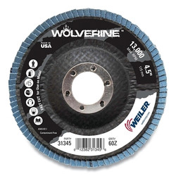 Vortec Pro® Abrasive Flap Disc, 4-1/2 in dia, 60 Grit, 7/8 Arbor, 13000 rpm, Type 29