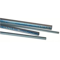 Square Zinc Plated Keystocks, 7/16 in x 12 in, 4 per bundle