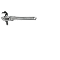 Offset Pipe Wrench, 14 in, Alloy Steel Jaw