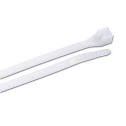 Standard Cable Ties, 75 lb Tensile Strength, 8 in, Natural, 1,000/Bag