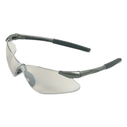 V30 Nemesis VL Safety Glasses, Indoor/Outdoor, Polycarbonate Lens, Uncoated, Gunmetal No Brow Frame, Nylon
