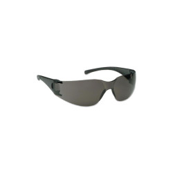 V10 Element Safety Glasses, Smoke Lens, Polycarbonate, Uncoated, Black Frame