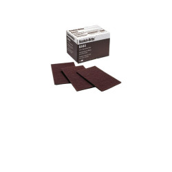 Hand Pad, 6444, Fine, Aluminum Oxide, Brown, 20 EA/PK