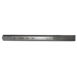 Cold Chisels, 6 in Long, 1/2 in Cut Width, Sand Blasted