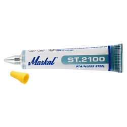 ST 2100 Tube Marker, Yellow, 1/8 in Tip, Metal Ball Tip