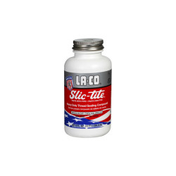 Slic-Tite® Paste Thread Sealant with PTFE, 8 oz, Brush In Cap, White