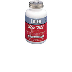 Slic-Tite® Paste Thread Sealant with PTFE, 16 oz, Brush In Cap, White