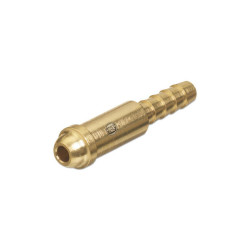 Inert Arc Nipple, 200 PSIG, Brass, 2-7/32 in, 1/8 in Hose ID