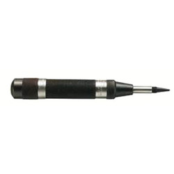 Heavy-Duty Steel Automatic Center Punch, 6 in, .083 in Tip, Steel