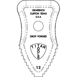 Titan Chain Tong Replacement Part, 1-Pair Jaws, Used with C12-P