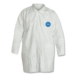 Tyvek Lab Coats No Pockets, X-Large, White