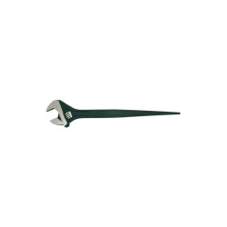Adjustable Construction Wrench, 16 in L, 1-1/2 in Opening, Black Oxide