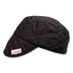 Style 3000 Black Quilted Shop Cap, Size 7-1/2
