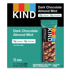 KIND Nuts And Spices Bar, Dark Chocolate Almond Mint, 1.4 Oz Bar, 12/box 19988