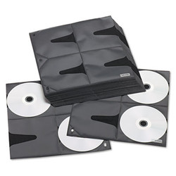 Vaultz® HOLDER,CD PAGES,25/PK,BK VZ01401