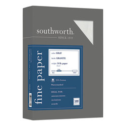 Southworth® PAPER,GRANIT,24#500SH,GY 914C