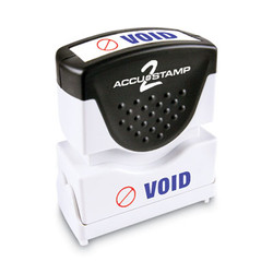 ACCUSTAMP2® Pre-Inked Shutter Stamp, Red/Blue, VOID, 1.63 x 0.5 035539