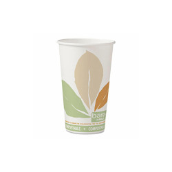 SOLO® CUP,16OZ,HOT,PLA PPR,BARE 316PLA-J7234