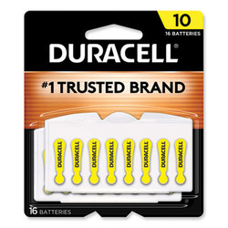 Duracell® Hearing Aid Battery, #10, 16/pack DA10B16