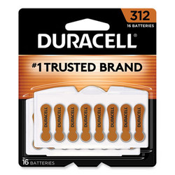 Duracell® Hearing Aid Battery, #312, 16/pack DA312B16