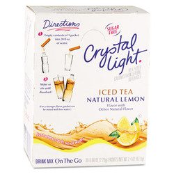 Crystal Light® On the Go, Iced Tea, 0.16 oz Packets, 30/Box GEN00757