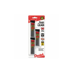 Pentel® LEAD,.5MM,90/TB,3TB/PK C25BPHB3-K6