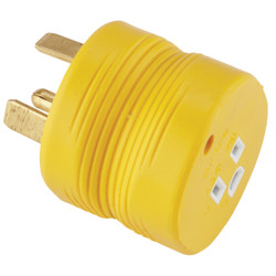 Camco Power Grip 30A Male to 15A Female RV Plug Adapter 55233