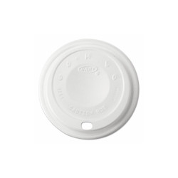 SOLO® Cappuccino Dome Sipper Lids, Fits 12 Oz, White, 1,000/carton 12EL