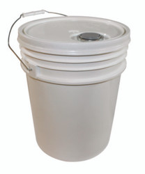 Impact® Utility Bucket with Lid, 5 gal, Polyethylene, White, 11.25" dia 5515