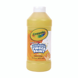 Crayola® Washable Fingerpaint, Yellow, 16 Oz Bottle 55-1316-034