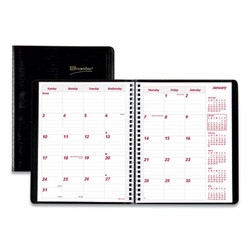 Brownline® BOOK,APPT,14,87/8X71/8,BK CB1200.BLK