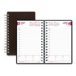 Brownline® PLANNER,DAILY, DURAFLX,BK CB634V.BLK