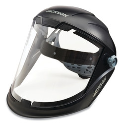 MAXVIEW™ Series Premium Face Shields with Headgear, Uncoated/Clear, 9 in H x 13-1/4 in L