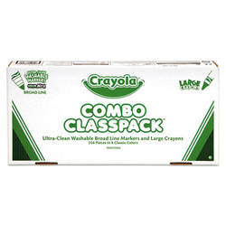 Crayola® CRAYON,W/MARKR,256BX,AST 523348