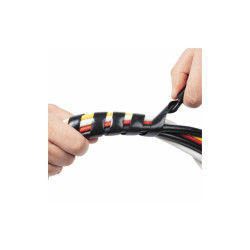 D-Line® Cable Tidy Wrap, 0.25" to 2" Diameter x 98" Long, Black US/CTW2.5B