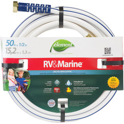 Element RV&Marine 1/2 In. Dia. x 50 Ft. L. Drinking Water Safe Hose CELMRV12050