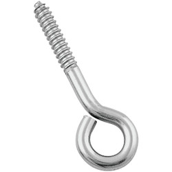 National 3/8" x 4-1/2" Stainless Steel Lag Screw Eye N220806