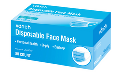 Anchor PFH001 3 Ply Non Woven Surgical Disposable Face Mask - Box of 50