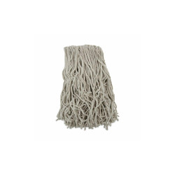 Boardwalk® Banded Mop Head, Cotton, Cut-End, White, 16 Oz, 12/carton BWKCM20016