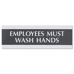Headline® Sign SIGN,EMP WSH HND 3X9,BKSV 4782