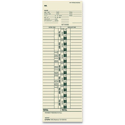 TOPS™ CARD,TIME,SIMPLX,3.5X10.5 1255