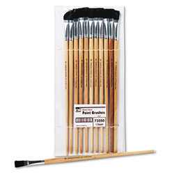 Charles Leonard® BRUSH,EASEL FLAT 1/2",BK 73550