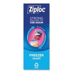 Ziploc® BAG,ZIPLOCK,QUART,9/38 351177
