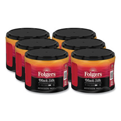 Folgers® Coffee, Black Silk, 22.6 Oz Canister, 6/carton 2550030439