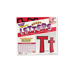 TREND® Ready Letters Playful Combo Set, Red, 4"h, 216/set T79742