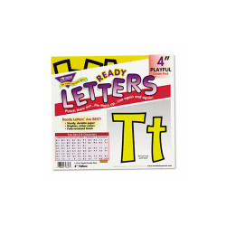 TREND® Ready Letters Playful Combo Set, Yellow, 4"h, 216/set T79743