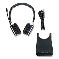 Spracht ZuM BT Prestige Binaural Over The Head Headset, Black ZUMBTP400